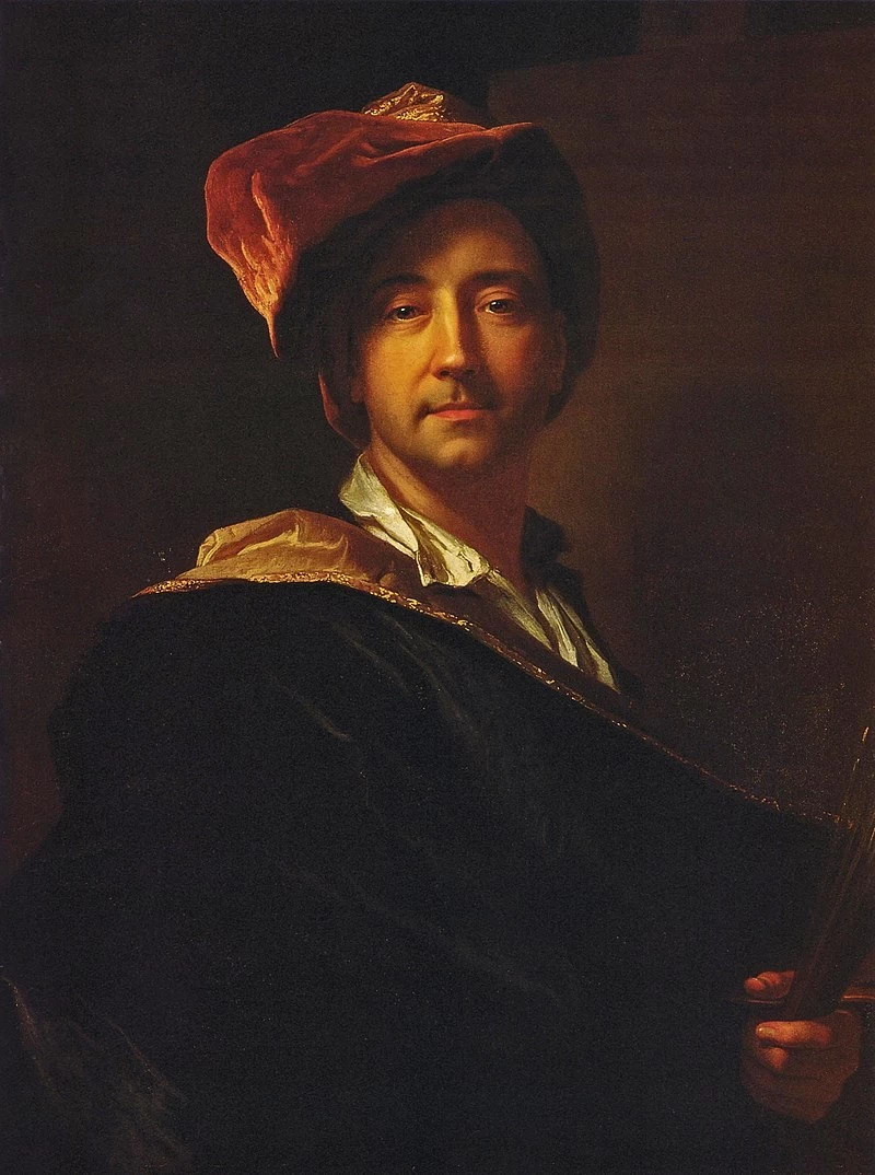Autoritratto con turbante - Musée Hyacinthe, Rigaud, Führermuseum, Munich